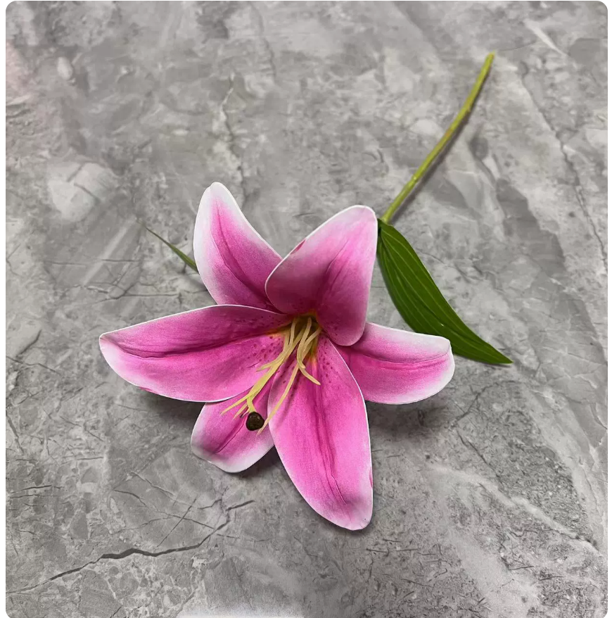 Artificial Lily Flower Stem &ndash; 9 Color Options — image 5