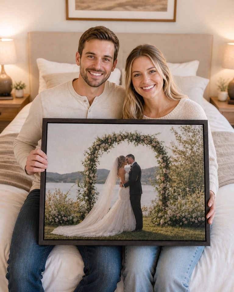 Newlywed wedding memory